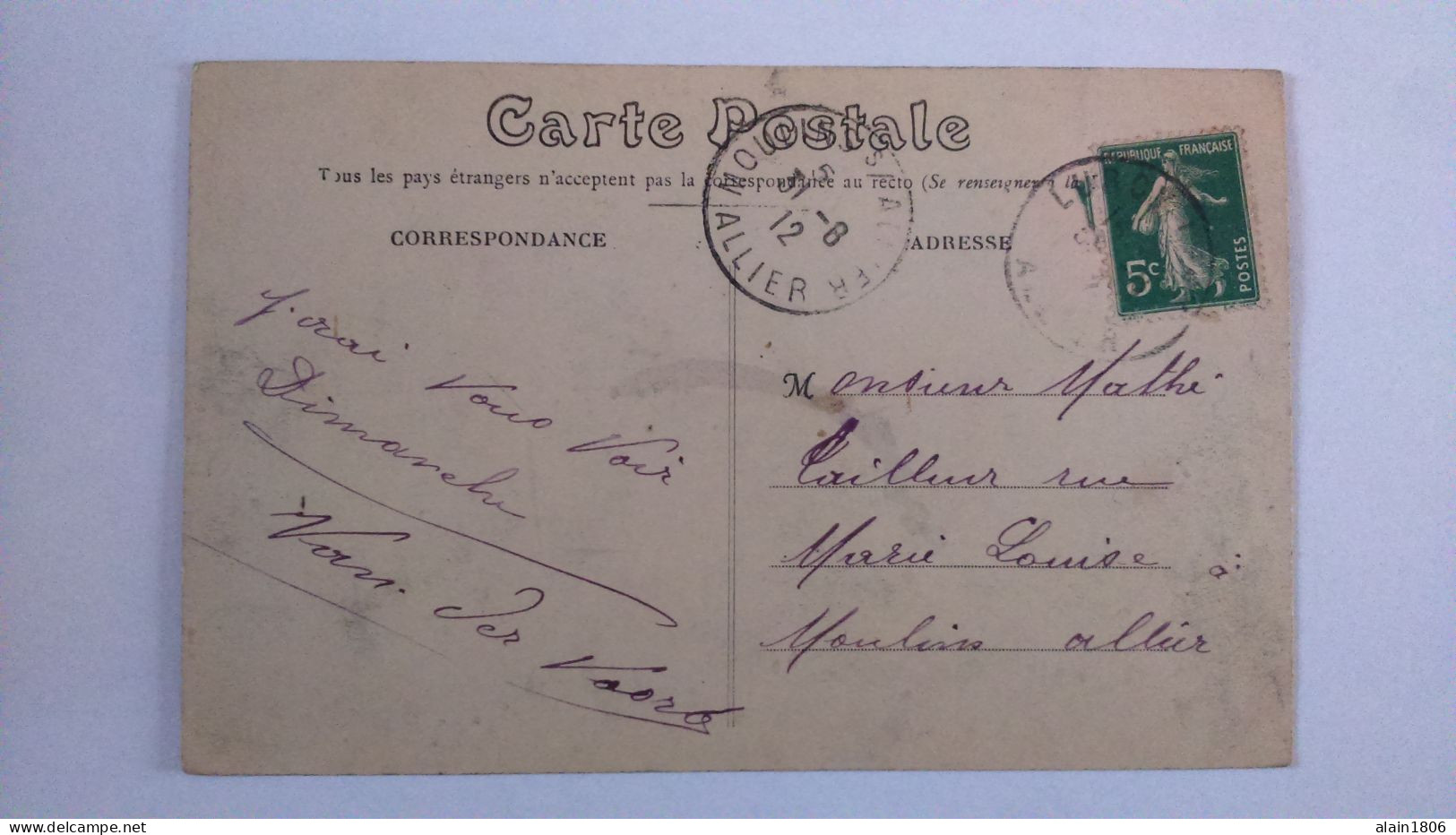 Carte Postale Ancienne  ( GG6 ) De La Guerche , La Grande Rue Et La Route De Nevers - La Guerche Sur L'Aubois
