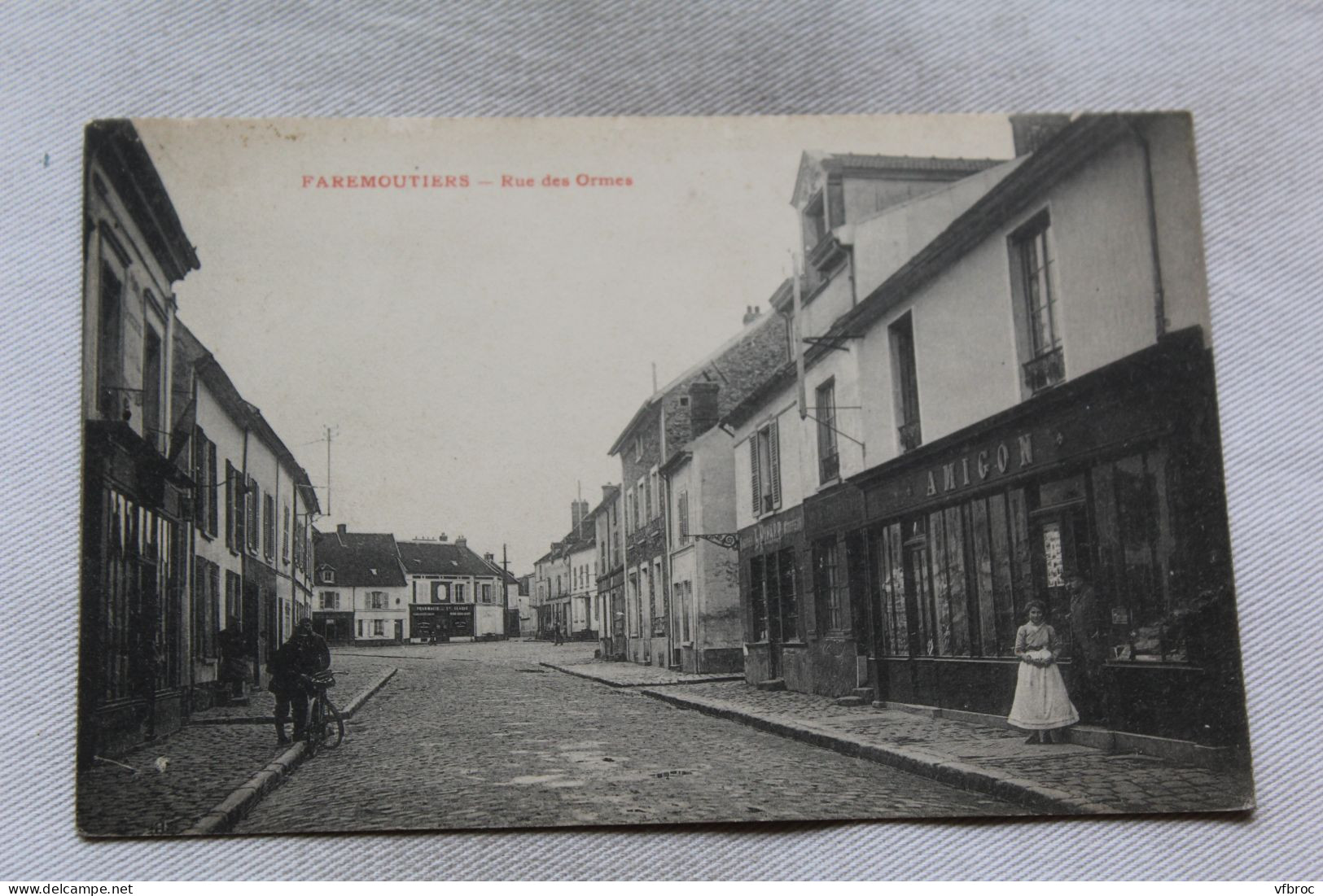 Cpa 1918, Faremoutiers, Rue Des Ormes, Seine Et Marne 77 - Faremoutiers