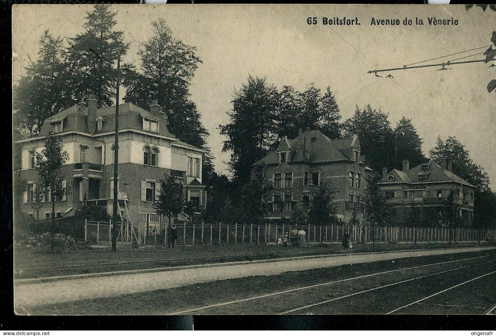 Carte Obl. 02/09/1909 : Avenue De La Venerie  ( Rail Du Tram ) - Watermaal-Bosvoorde - Watermael-Boitsfort