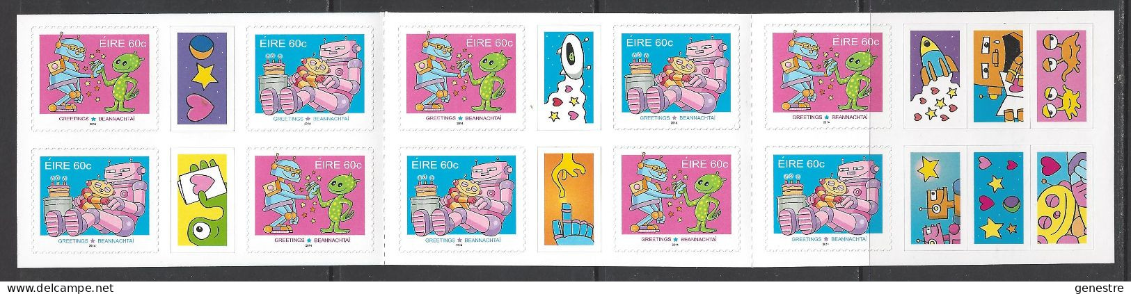 Irlande / Eire 2014 - Greetings ** (MNH) - Booklet - Minr 2076/77 - Booklets