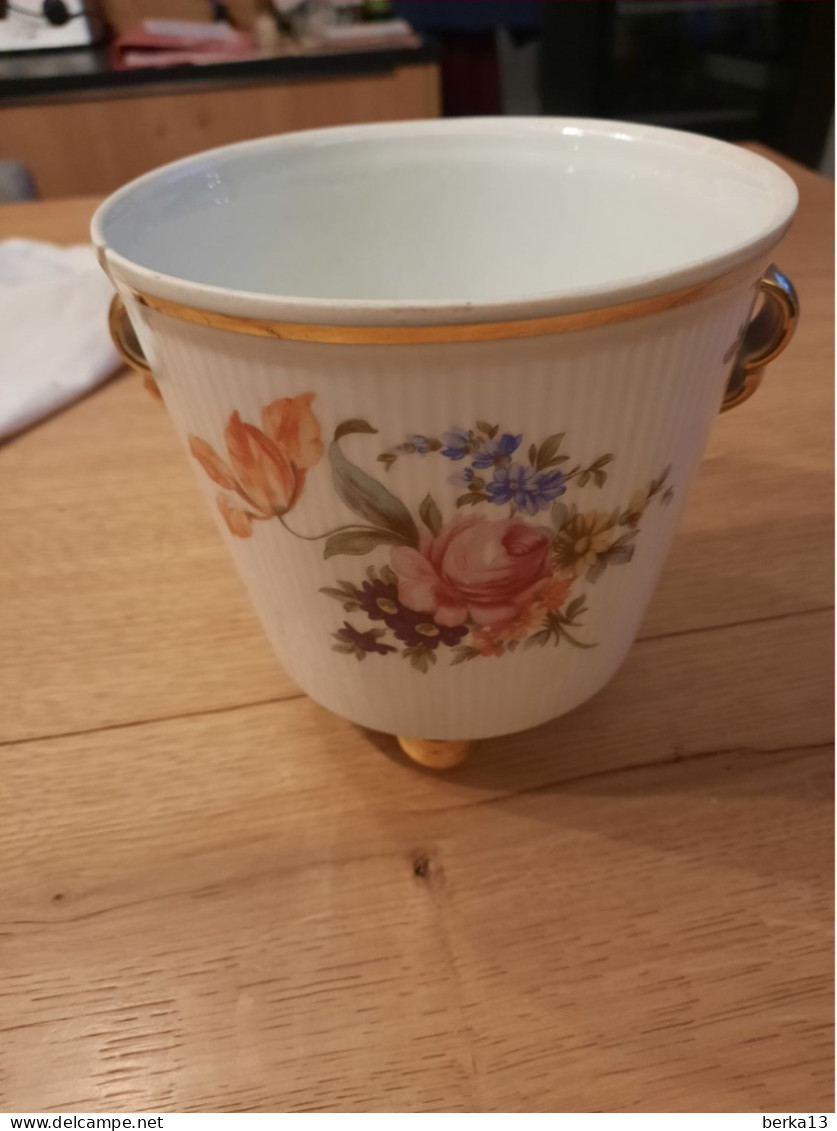 Cache Pot En Porcelaine De Freiberger - Sonstige & Ohne Zuordnung