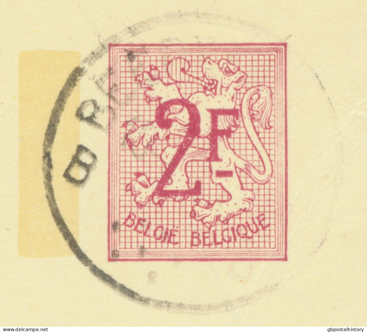 BELGIUM VILLAGE POSTMARKS  BEERZEL B (now Putte) SC With Dots 1969 (Postal Stationery 2 F, PUBLIBEL 2298 N) - Oblitérations à Points