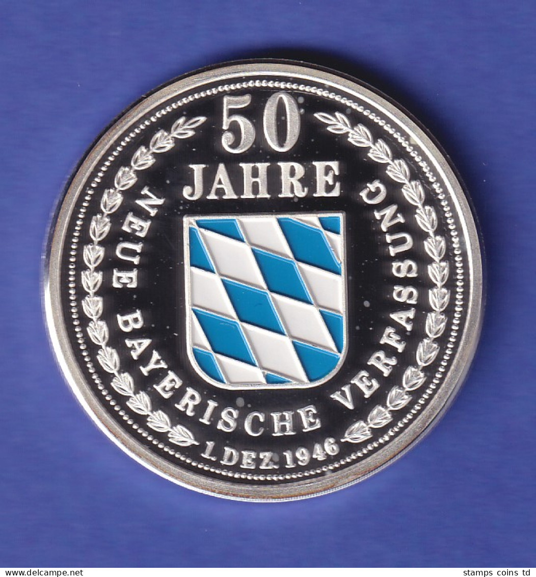 Silbermedaille 50 Jahre Neue Bayerische Verfassung 1996 - Non Classés