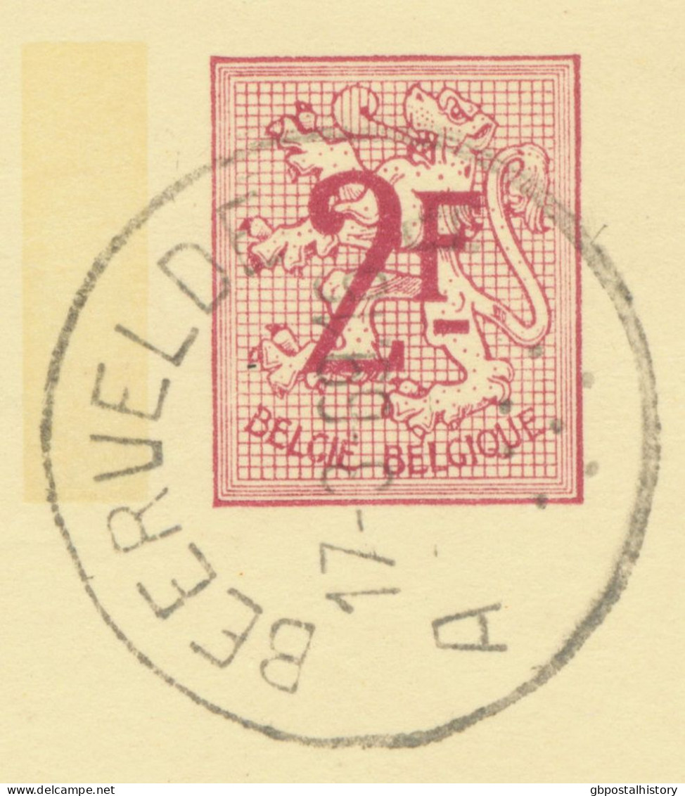 BELGIUM VILLAGE POSTMARKS  BEERVELDE A (now Lochristi) SC With Dots 1969 (Postal Stationery 2 F, PUBLIBEL 2298 N) - Matasellado Con Puntos