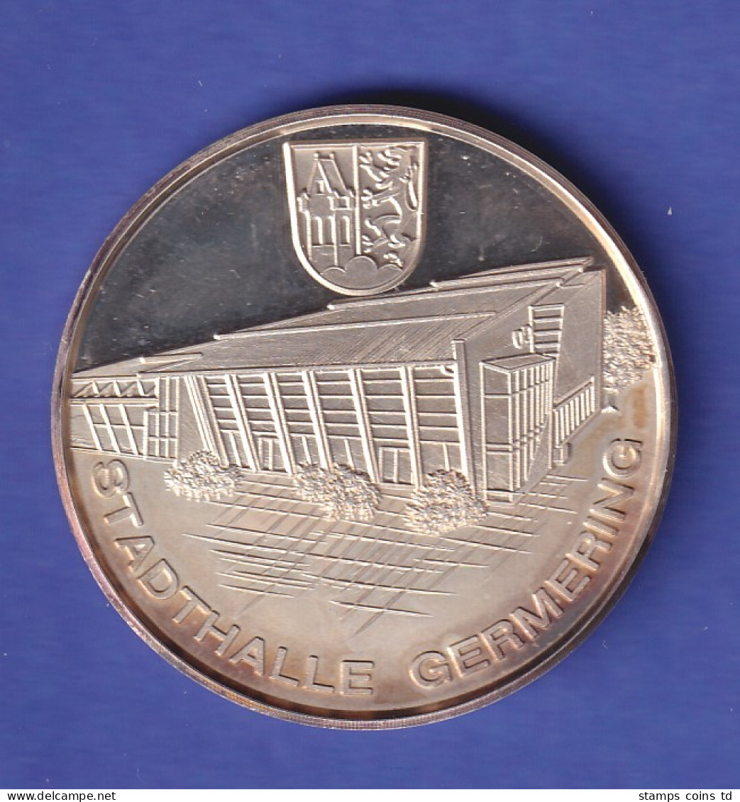 Silbermedaille Zur Einweihung Der Stadthalle Germering 1993 - Non Classés