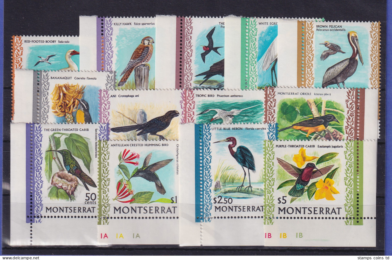 Montserrat 1970 Vögel Mi.-Nr. 230-242 Postfrisch ** - Montserrat