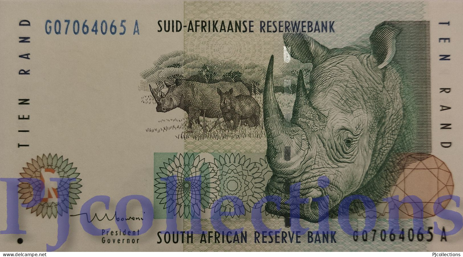 SOUTH AFRICA 10 RAND 1999 PICK 123b UNC - Suráfrica