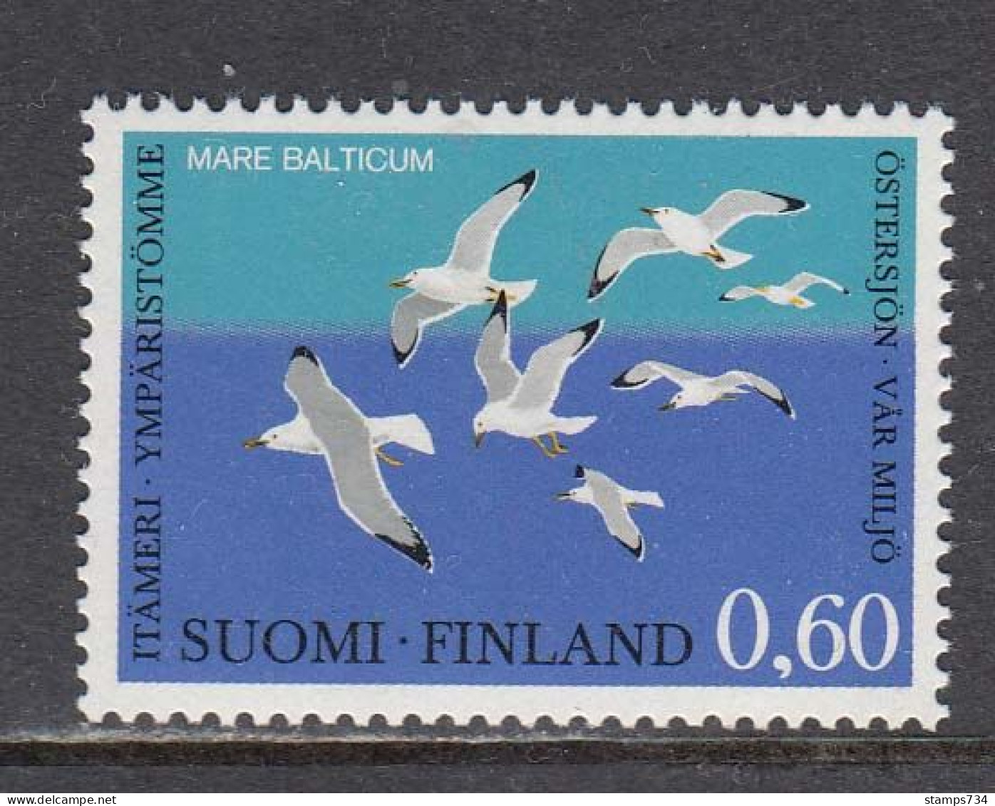 Finland 1974 - Umweltschutzkonferenz Fuer Die Rettung Der Ostsee, Mi-Nr. 748, MNH** - Unused Stamps