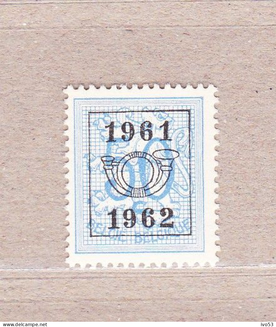 1961 Nr PRE720** Zonder Scharnier.Heraldieke Leeuw:50c.Opdruk 1961-1962.OBP 3,25 Euro. - Typografisch 1951-80 (Cijfer Op Leeuw)