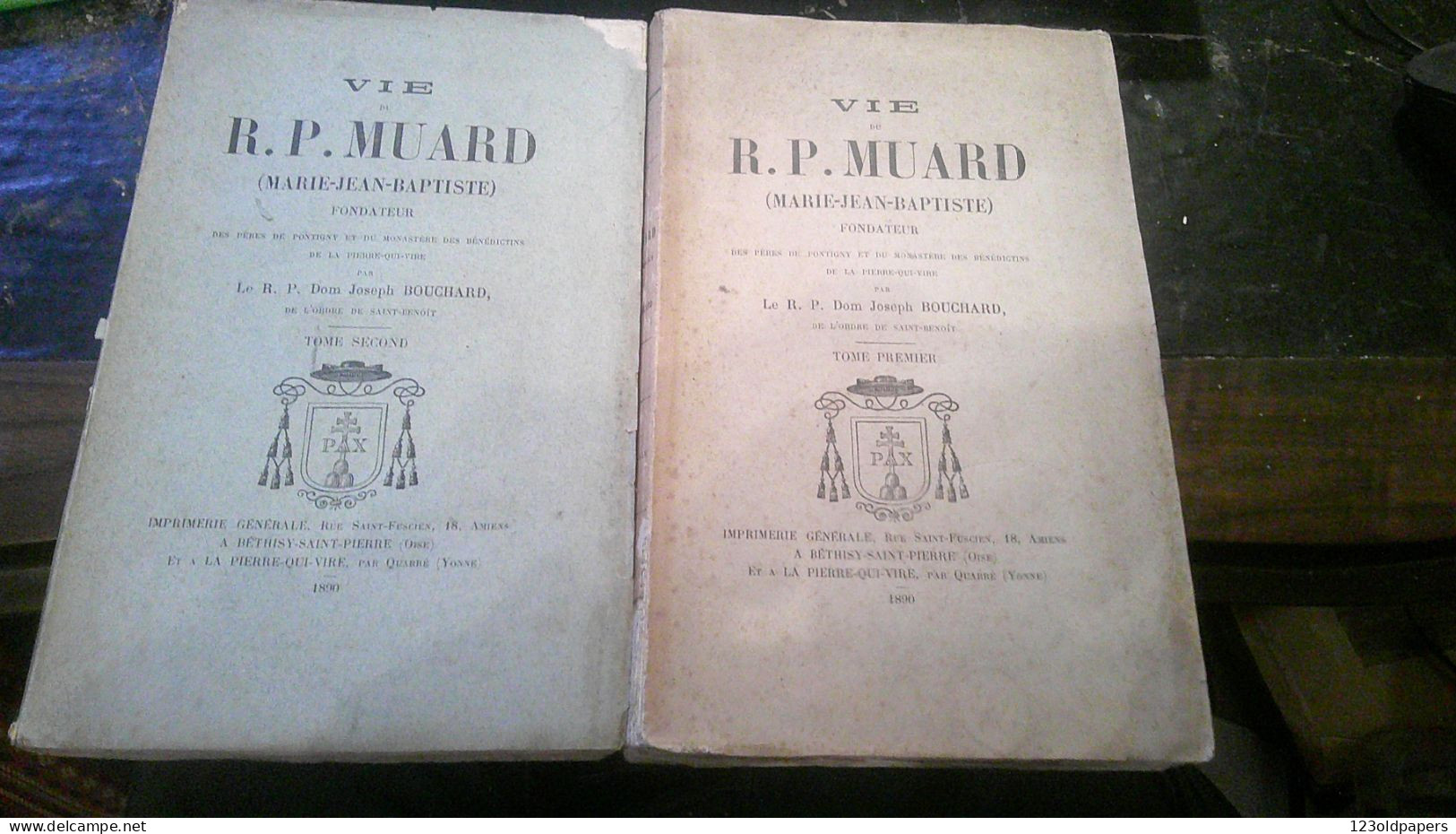 BOUCHARD J Dom‎ ‎Vie Du R.p. Muard Fondateur Pères De Pontigny Et Du Monastère Des Bénédictins De La Pierre-qui VIRE 2 V - Religione