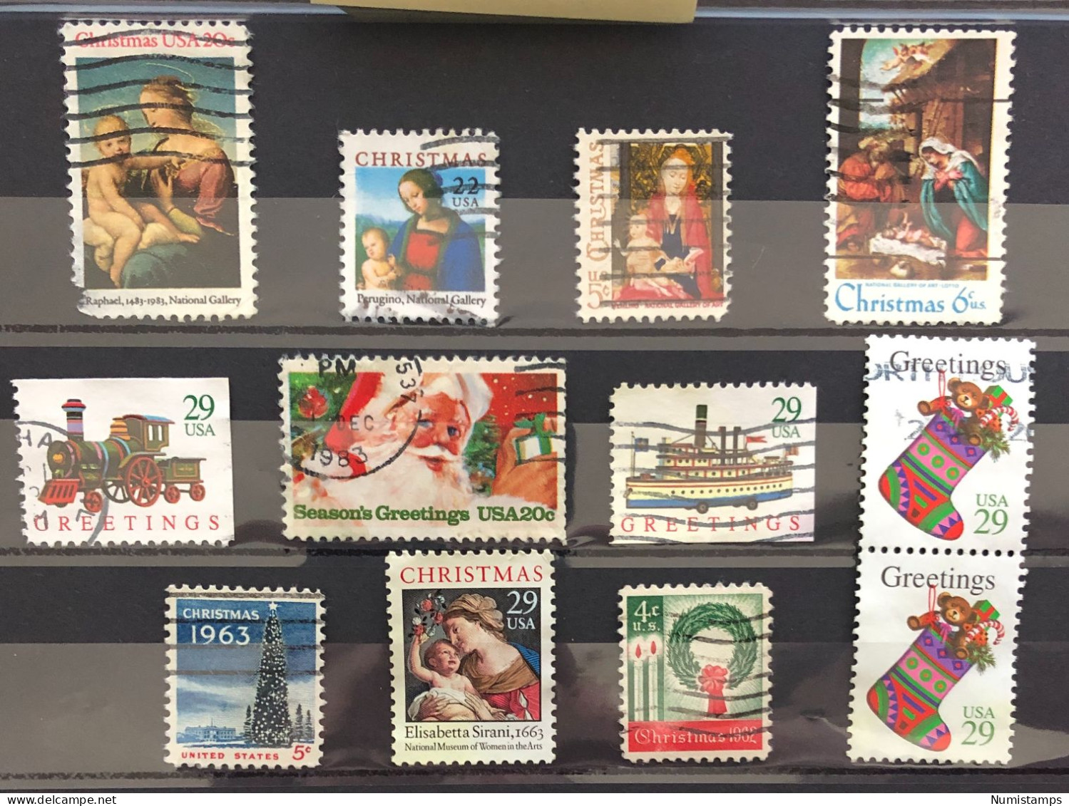 USA  - Christmas, From 1962 To 1994 - Collections