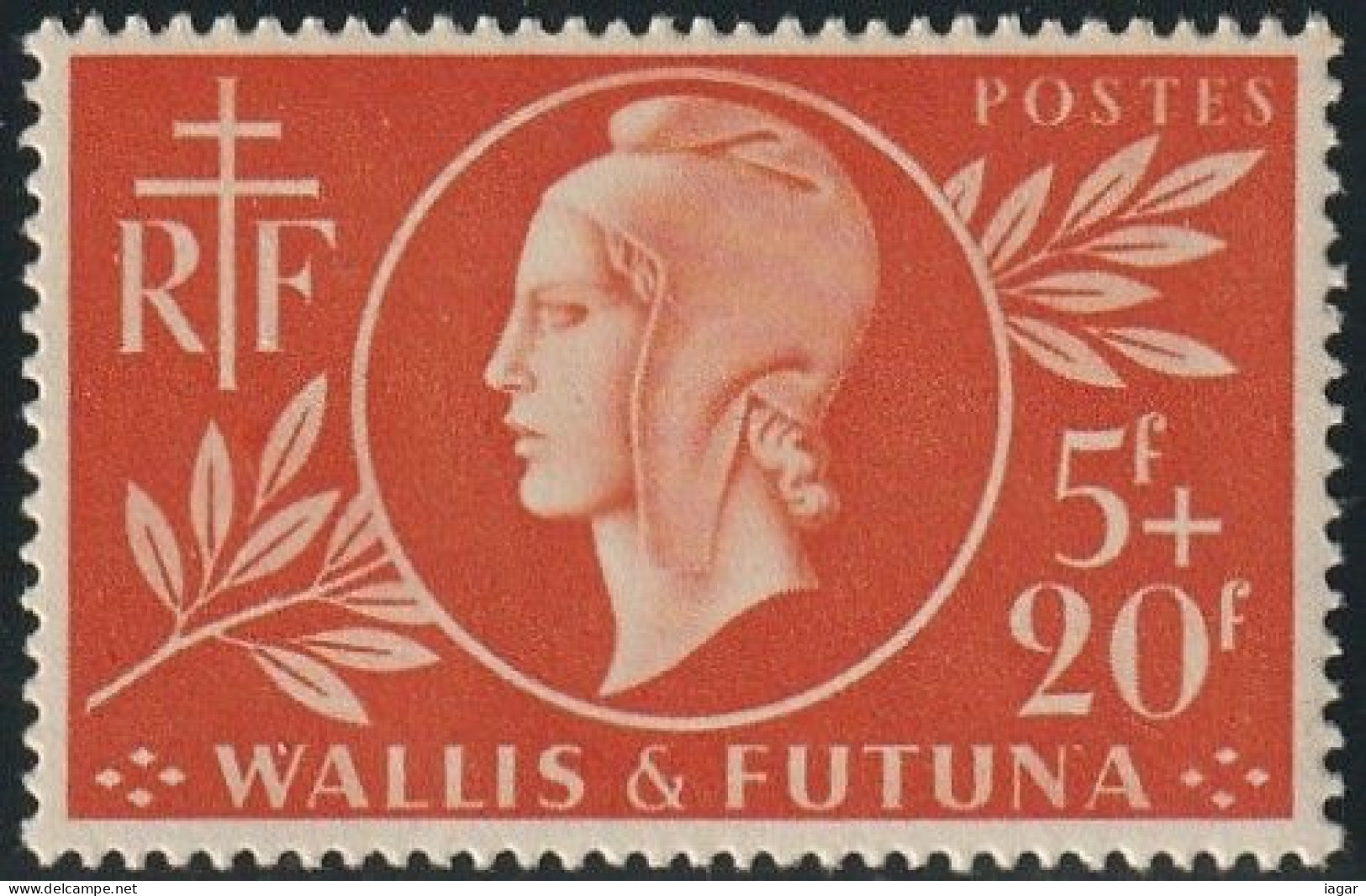 WALLIS ET FUTUNA 1944  -  ENTRAIDE FRANCAISE  1v - Nuevos