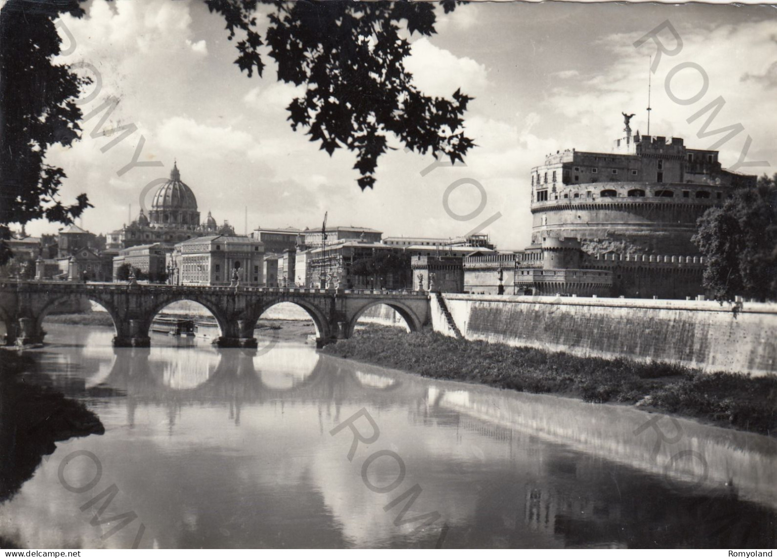 CARTOLINA  B9 ROMA,LAZIO-CASTEL S.ANGELO-STORIA,MEMORIA,CULTURA,RELIGIONE,IMPERO ROMANO,BELLA ITALIA,VIAGGIATA 1958 - Castel Sant'Angelo