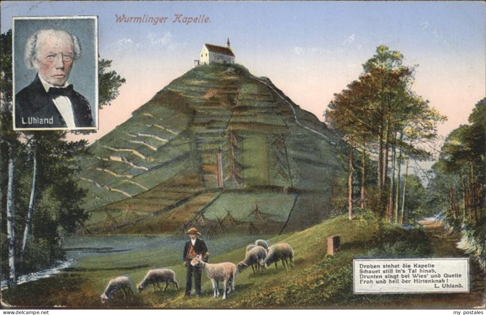 41218505 Wurmlingen Kapelle Schafe L Uhland Rottenburg Am Neckar - Rottenburg