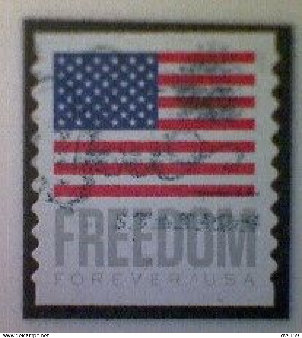 United States, Scott #5788, Used(o) Coil, 2023, Flag Definitive: Freedom Flag, (63¢) Forever - Gebruikt