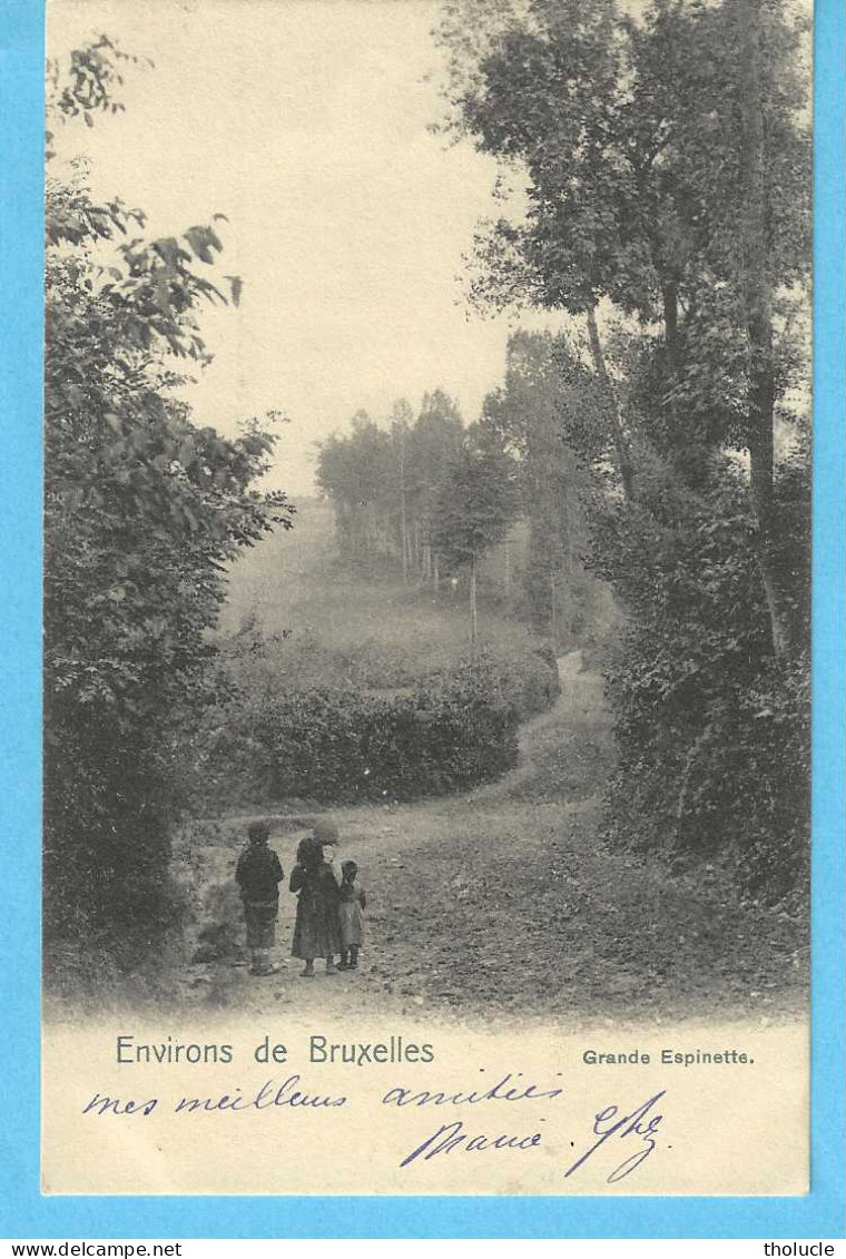 Rhode-St-Genèse-St-Genesius-Rode-écrite En 1907-Environs De Bruxelles-La Grande Espinette-Cachet "Rhode St-Genese-1907" - Rhode-St-Genèse - St-Genesius-Rode