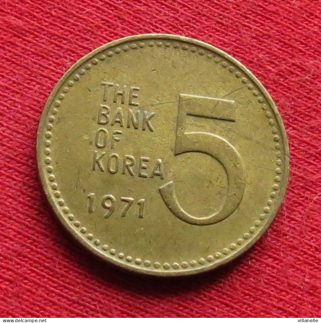 Korea South 5 Won 1971 KM# 5a *VT Corea Coreia Do Sul Koree - Corea Del Sud