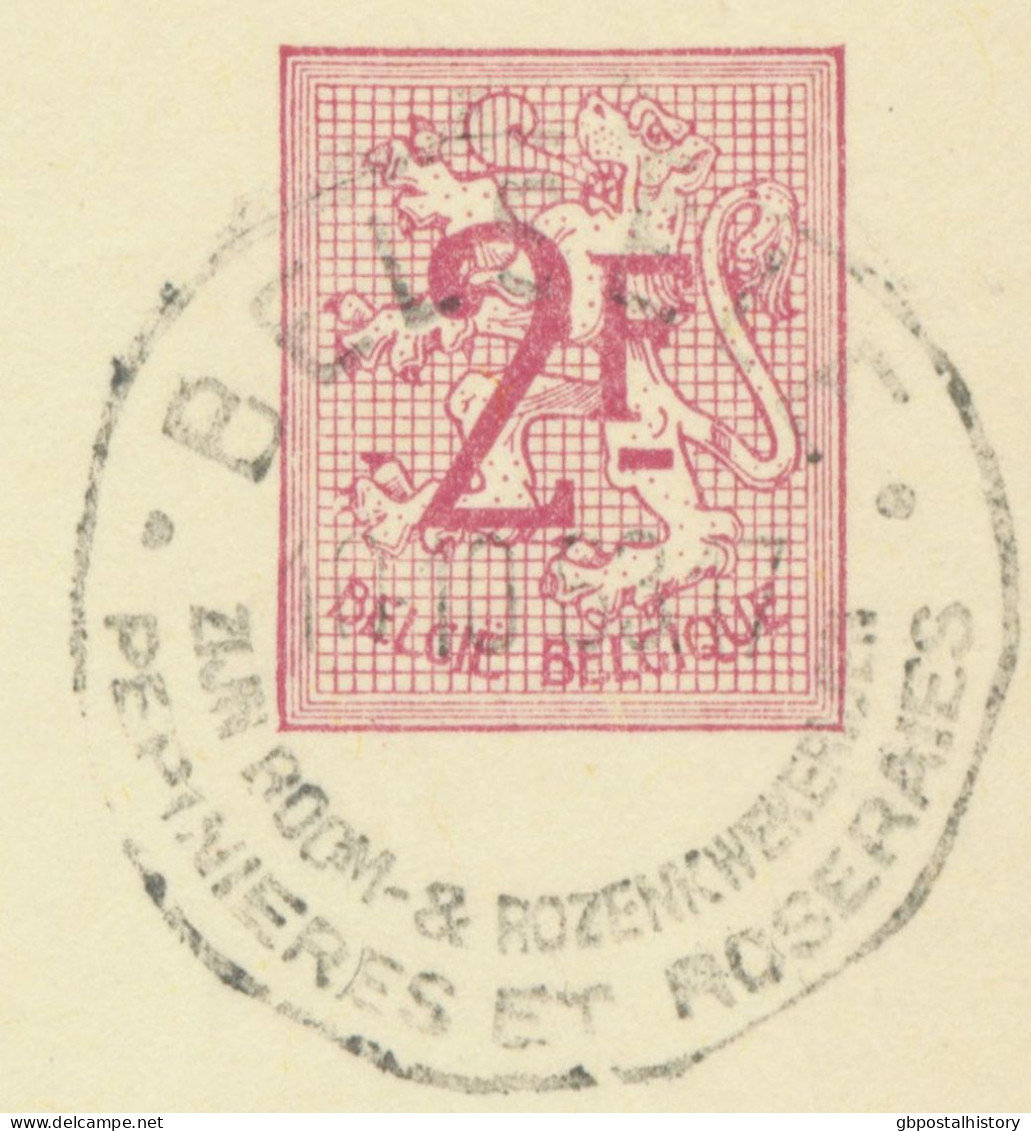 BELGIUM VILLAGE POSTMARKS  BELSELE / ZIJN BOOM- & ROZENKWEKERIJEN / PEPINIERES & ROSERAIES (now Sint-Niklaas) SC 1963 (P - Sellados Mecánicos