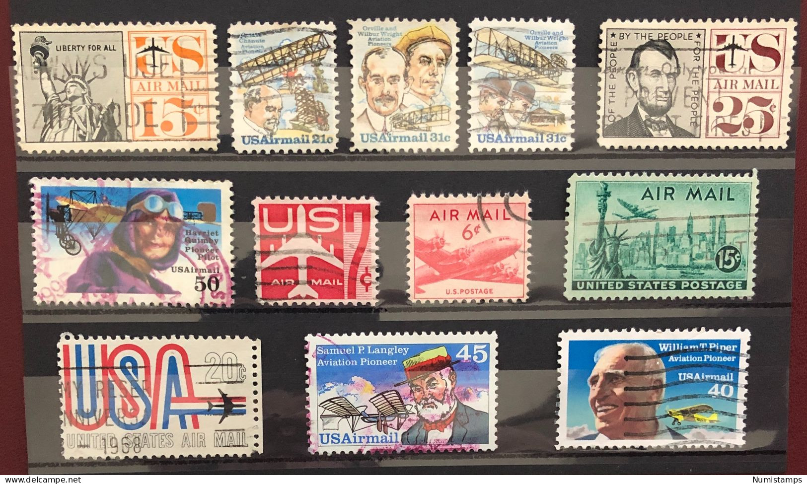 USA - Air Mail - Since 1947 (Lot 2) - 2a. 1941-1960 Afgestempeld