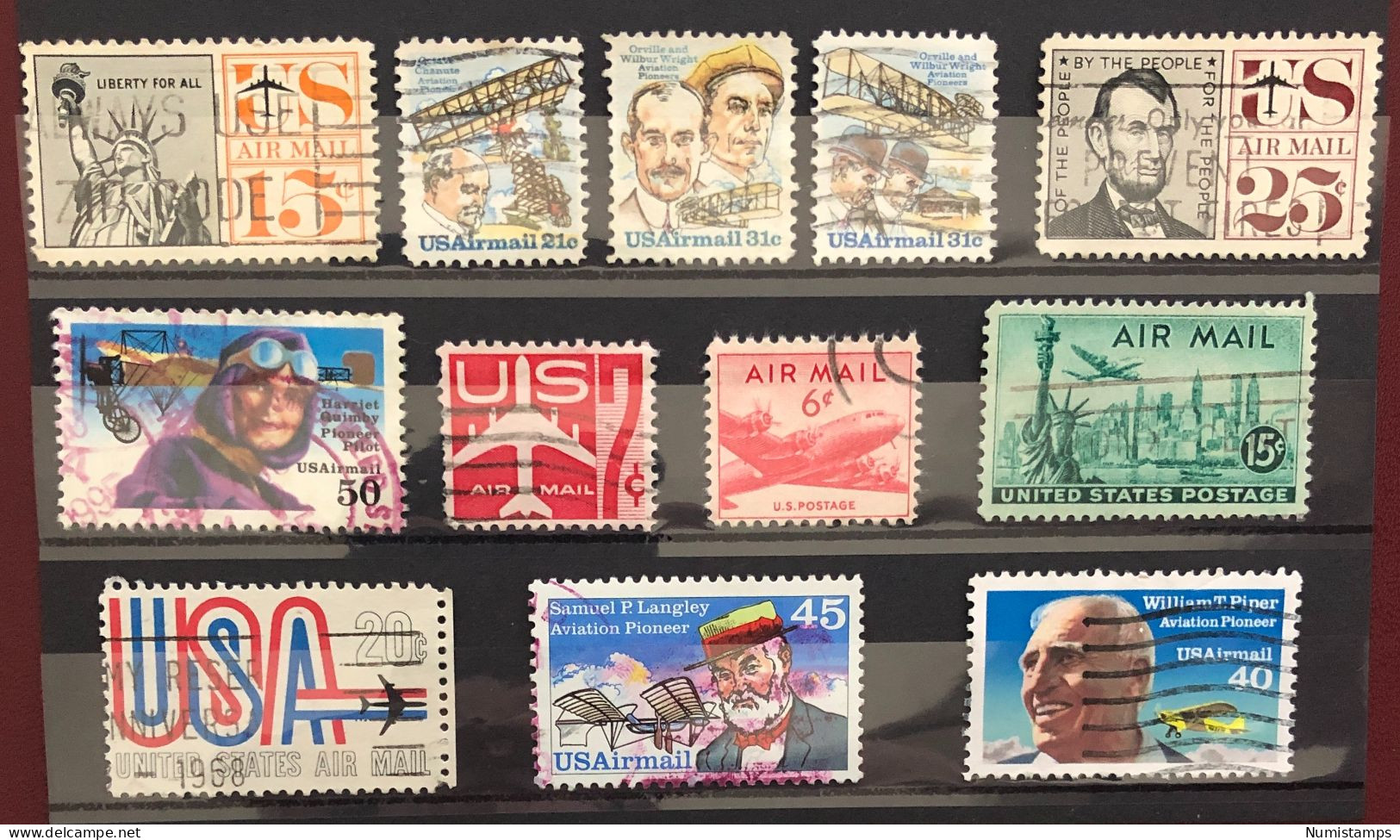 USA - Air Mail - Since 1947 (Lot 2) - 2a. 1941-1960 Gebraucht