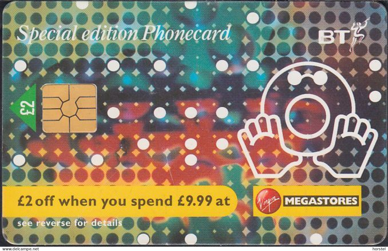 UK - British Telecom Chip PUB052  - £2  Virgin Megastores - GEM - BT Promociónales