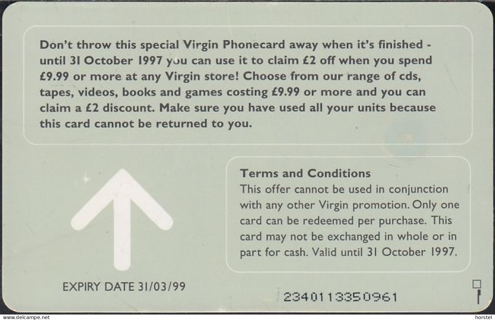 UK - British Telecom Chip PUB052  - £2  Virgin Megastores - GEM - BT Werbezwecke