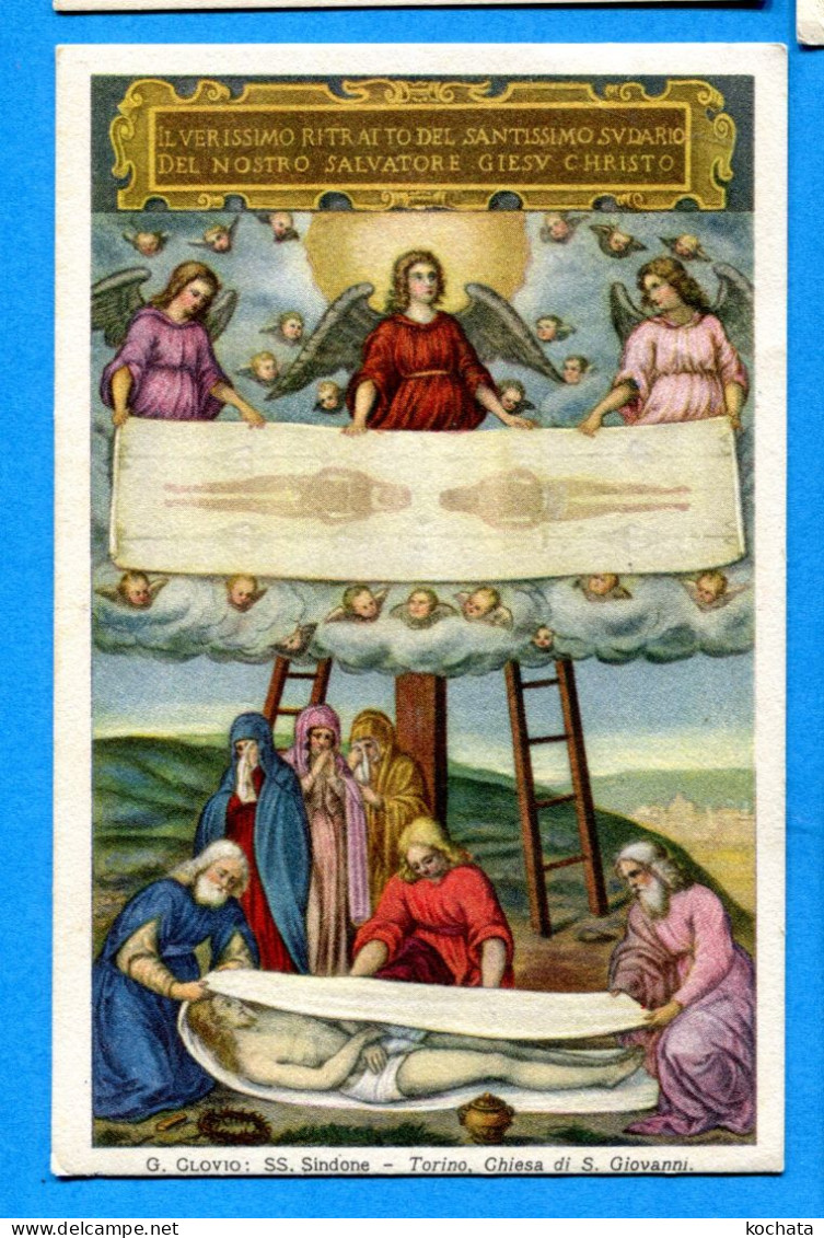 FEL1621, Ange, Engel, Angel, G. Clovio, SS. Sindone, S. Giovanni, Circulée 1931 - Churches