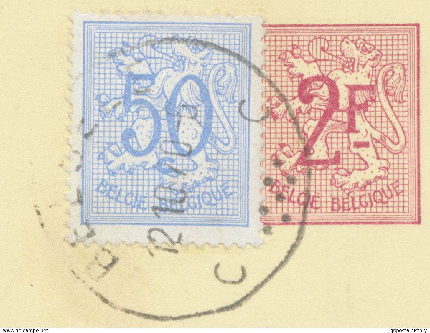 BELGIUM VILLAGE POSTMARKS  BELSELE C (now Sint-Niklaas) SC With Dots1970 (Postal Stationery 2 F + 0,50 F, PUBLIBEL 2377 - Oblitérations à Points