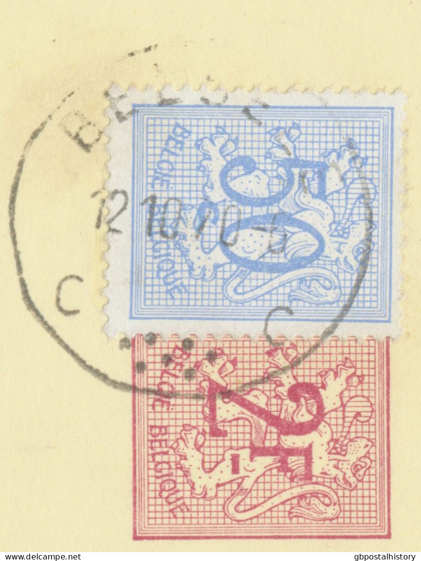 BELGIUM VILLAGE POSTMARKS  BELSELE C (now Sint-Niklaas) SC With Dots1970 (Postal Stationery 2 F + 0,50 F, PUBLIBEL 2377 - Annulli A Punti