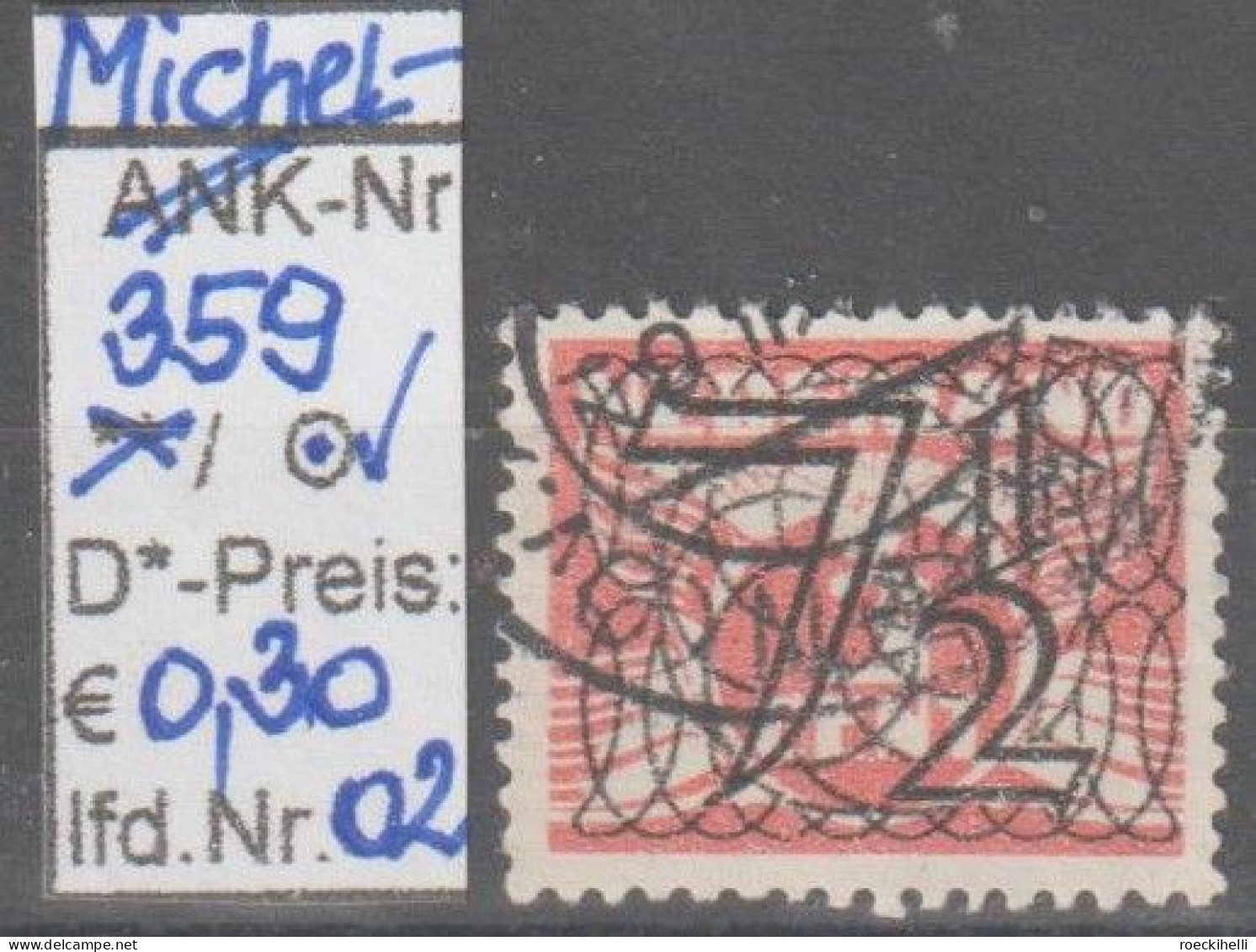 1940 - NIEDERLANDE - FM/DM "Flieg. Taube M. Wert.." 7 1/2 C (a. 3C) Hellrot - O Gestempelt - S. Scan (359o 01-02 Nl) - Gebruikt