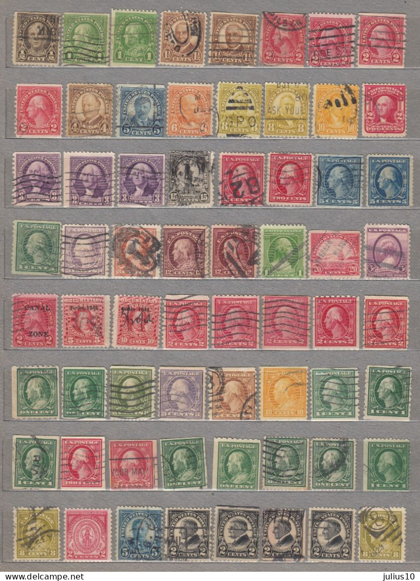 USA 64 Stamps Different Perforations Used(o) #34420 - Lots & Kiloware (mixtures) - Max. 999 Stamps