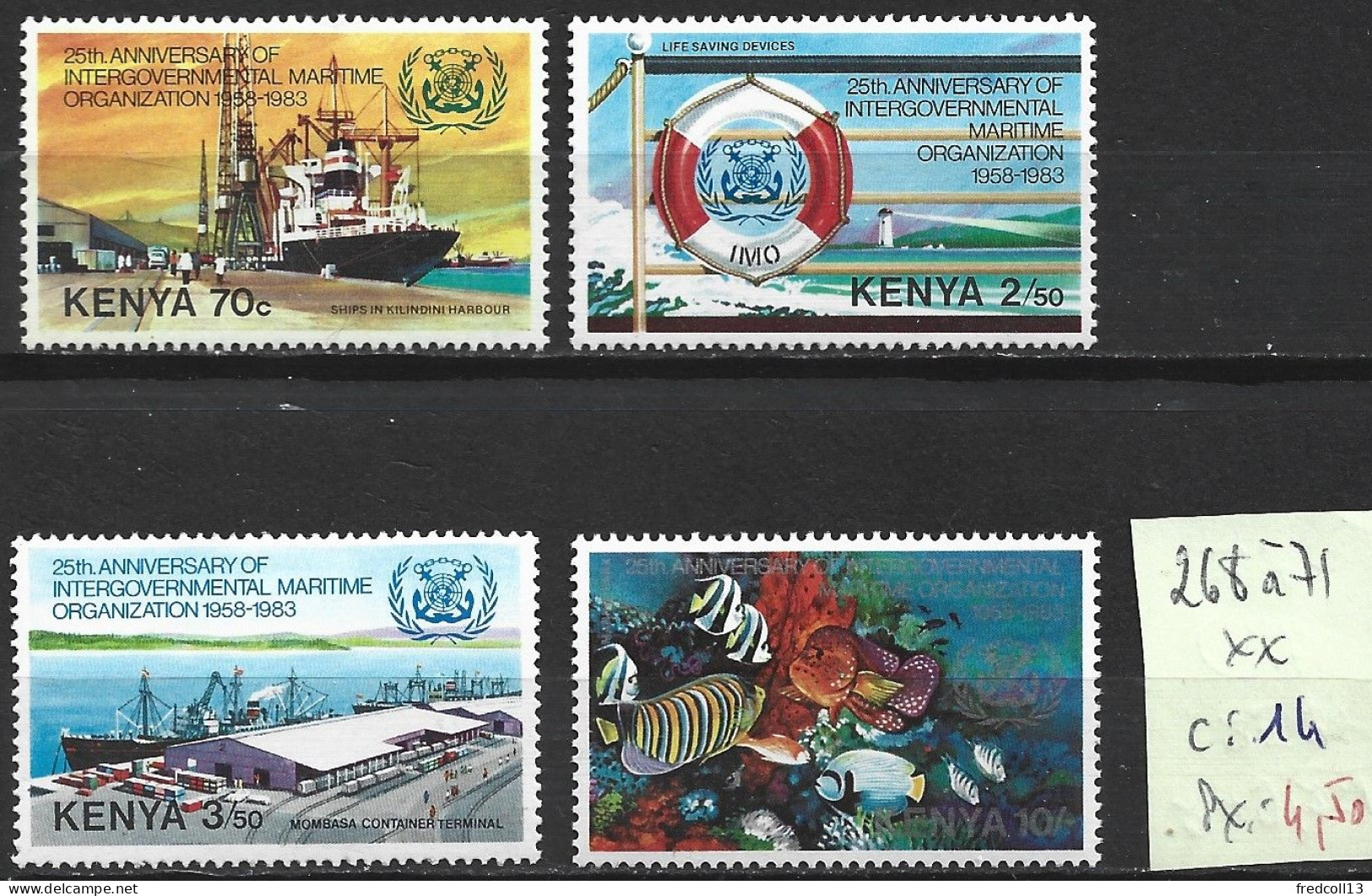 KENYA 268 à 71 ** Côte 14 € - Kenya (1963-...)