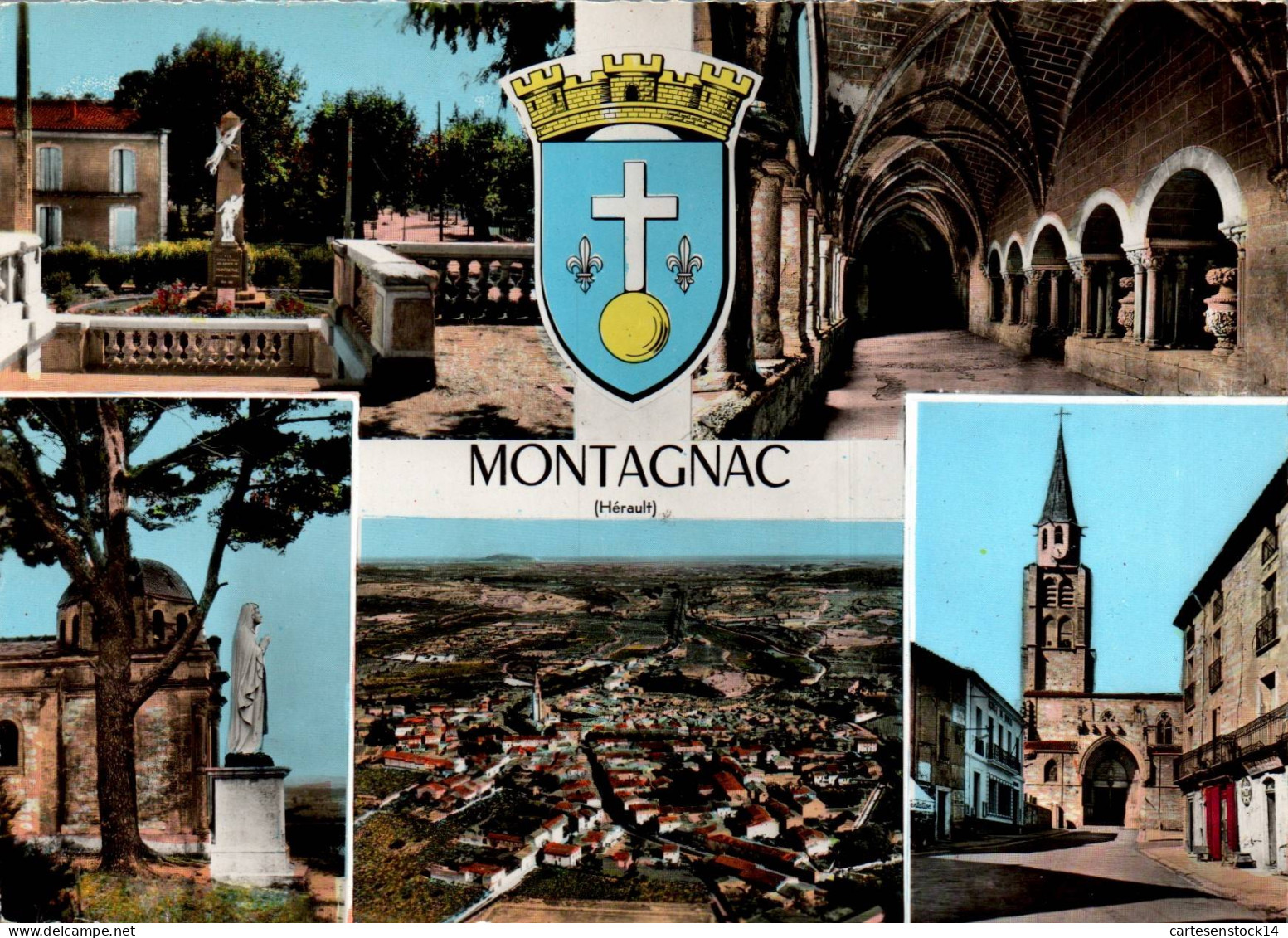 N°41223 Z -cpsm Montagnac -multivues- - Montagnac