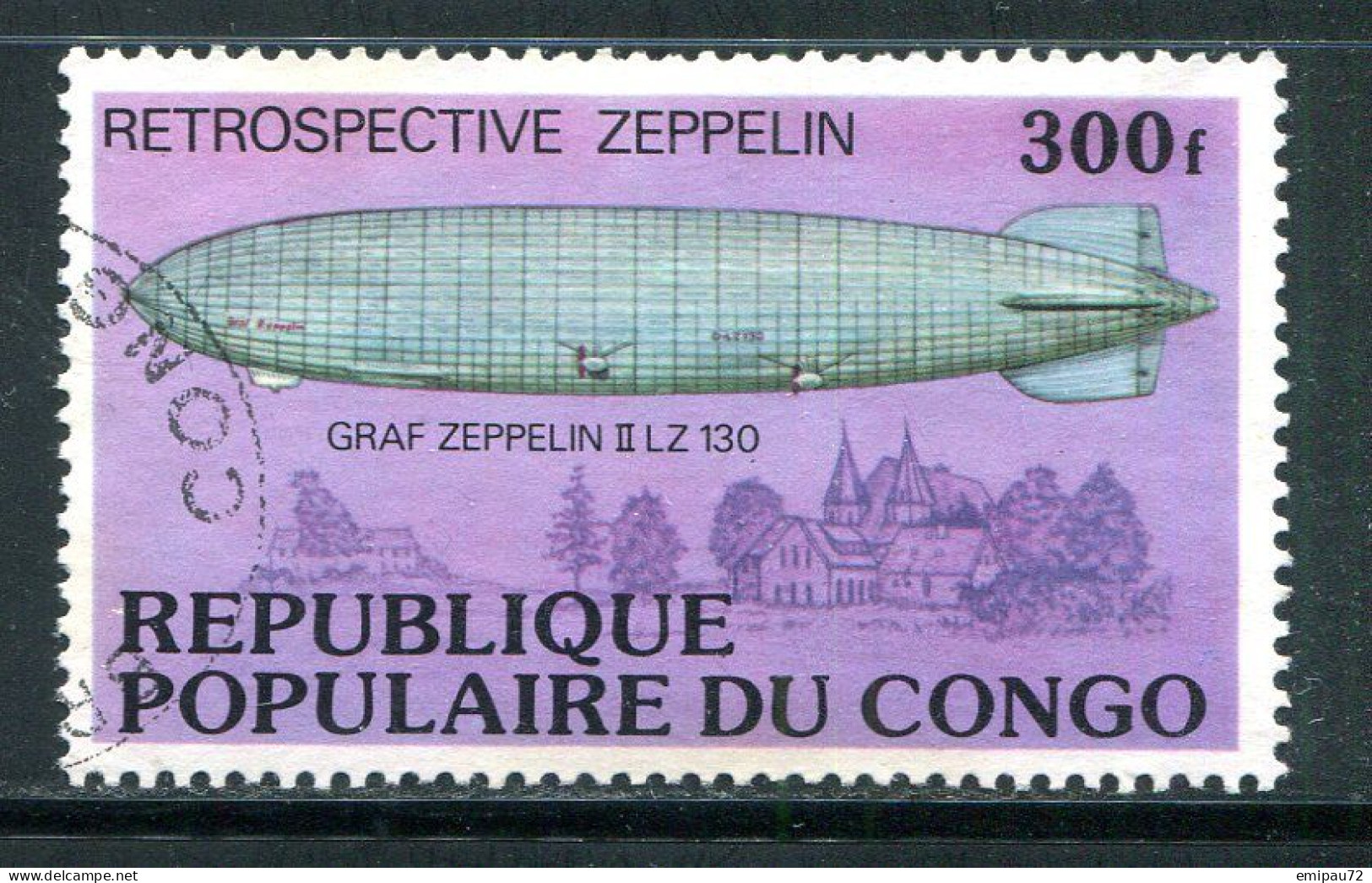 CONGO- Y&T N°462- Oblitéré (zeppelins) - Oblitérés