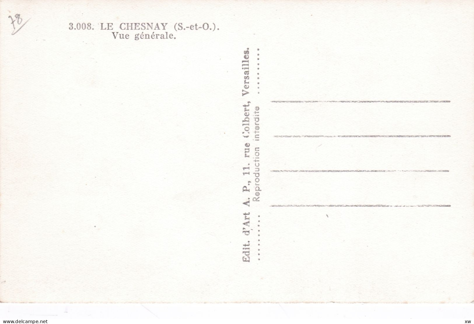 LE CHESNAY -78- CPSM - Vue Générale - Animation - A17790/91 - Le Chesnay