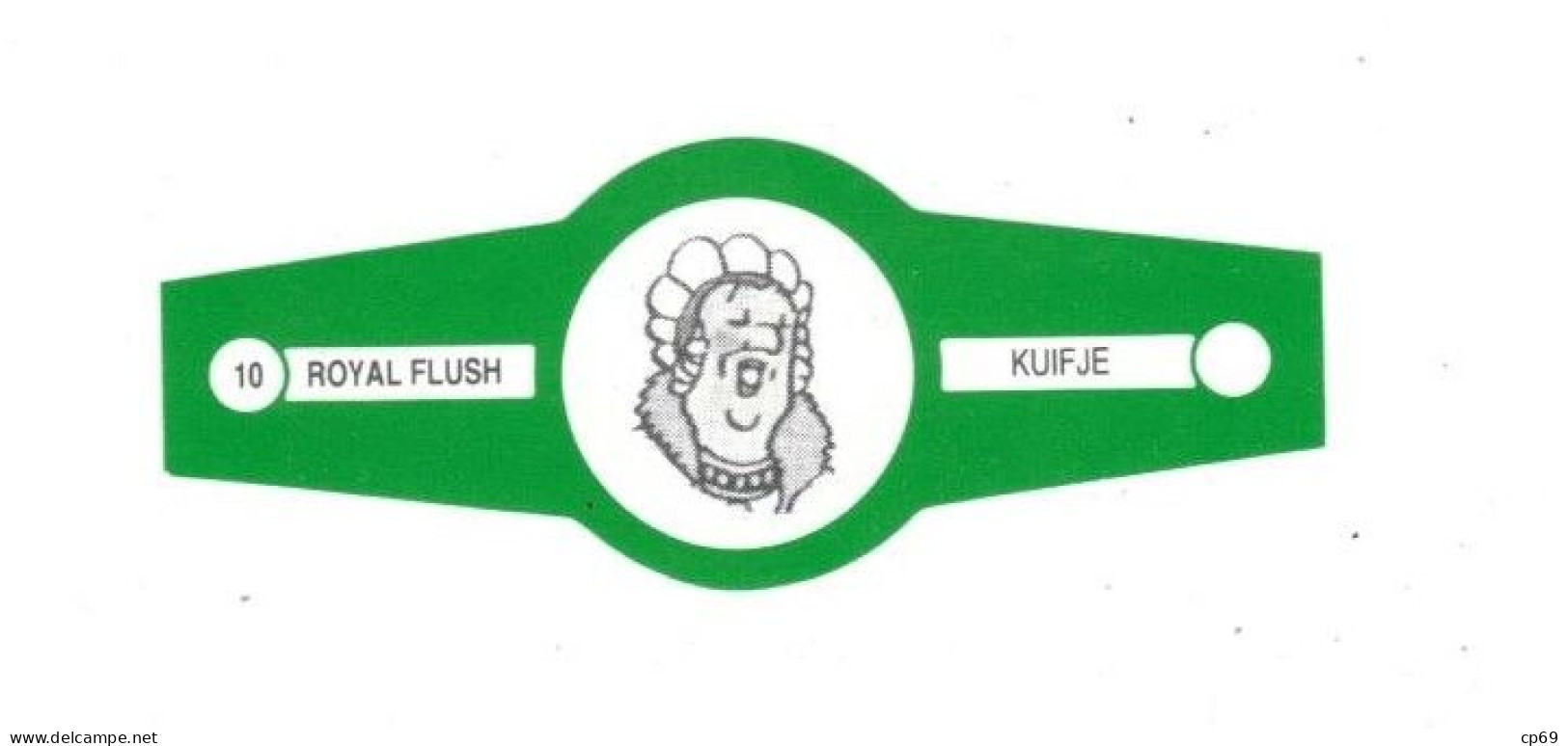 10) Bague De Cigare Série Tintin Verte Royal Flush Kuifje Bianca Castafiore En Superbe.Etat - Advertentie