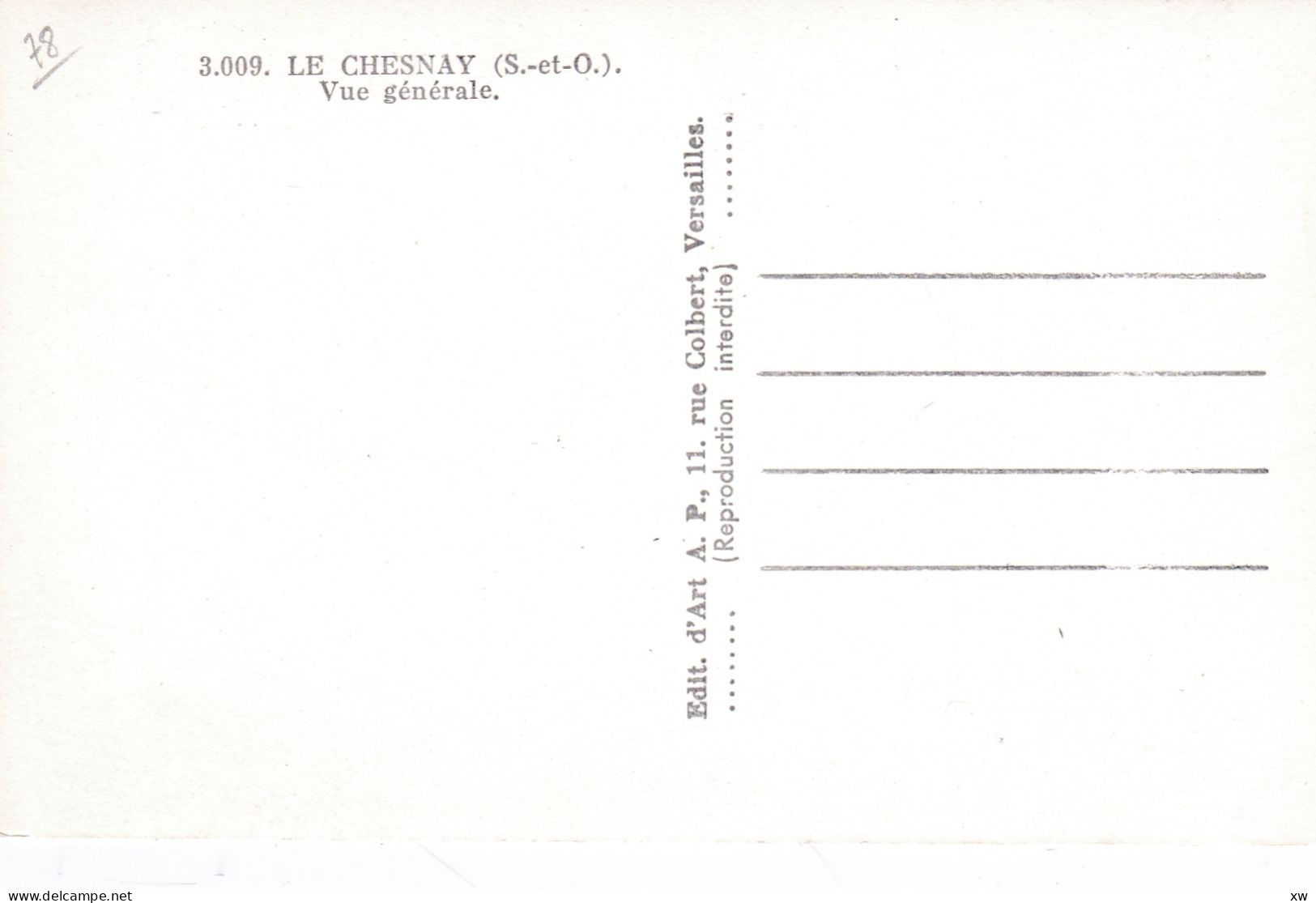 LE CHESNAY -78- CPSM - Vue Générale - A17792/93 - Le Chesnay