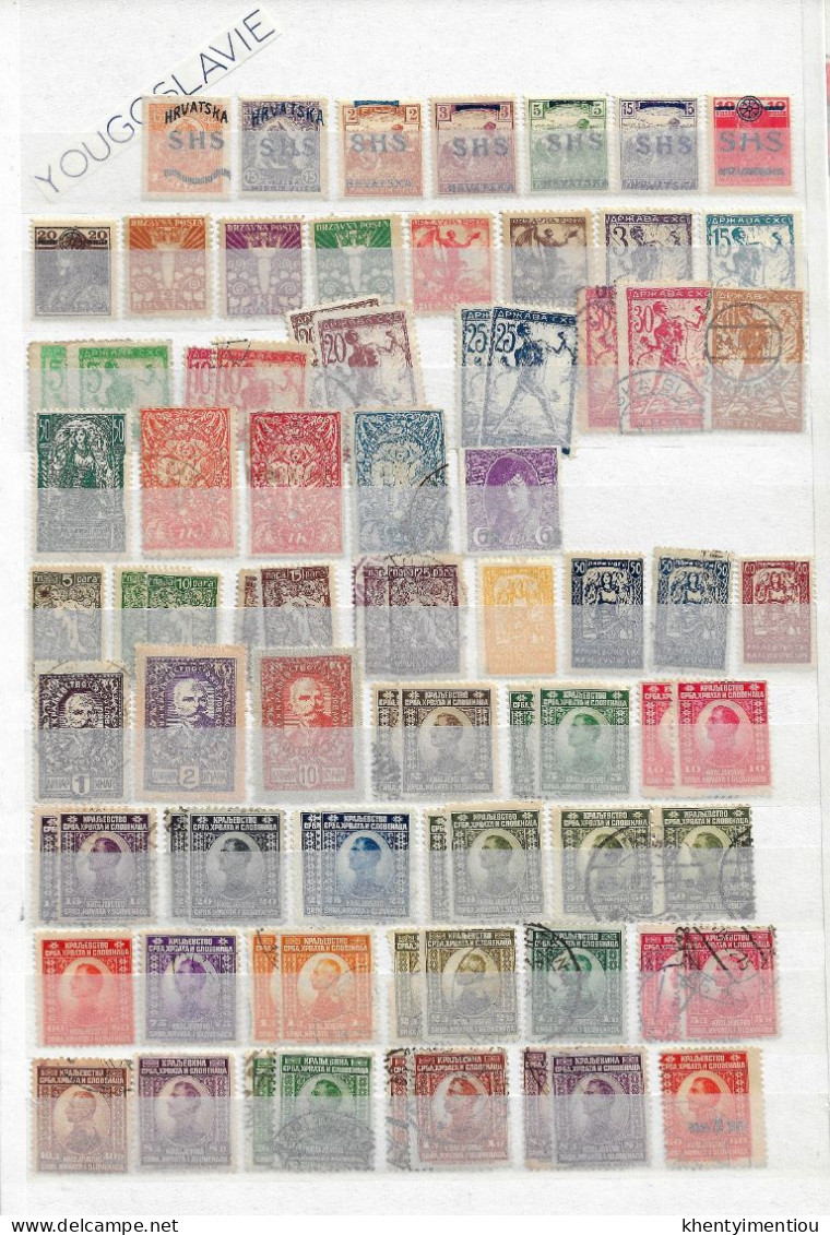 Lot De Timbres De Yougoslavie (9 Pages) à Partir De 1918 - Collections, Lots & Series