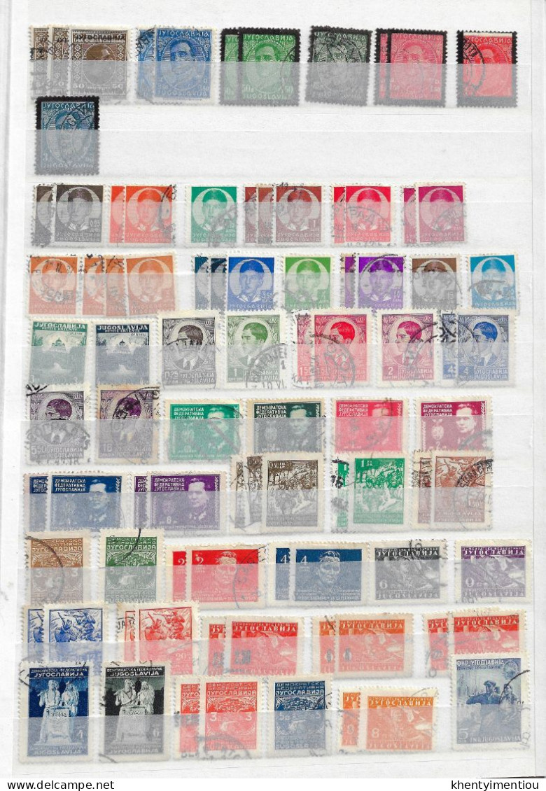 Lot De Timbres De Yougoslavie (9 Pages) à Partir De 1918 - Colecciones & Series