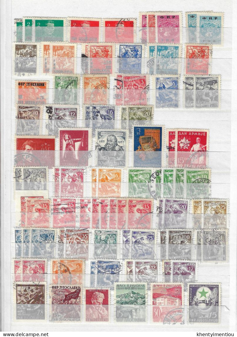 Lot De Timbres De Yougoslavie (9 Pages) à Partir De 1918 - Collections, Lots & Series