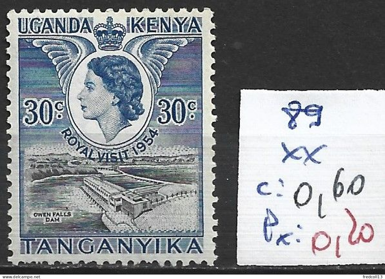 KENYA OUGANDA & TANGANYKA 89 ** Côte 0.60 € - Kenya, Ouganda & Tanzanie
