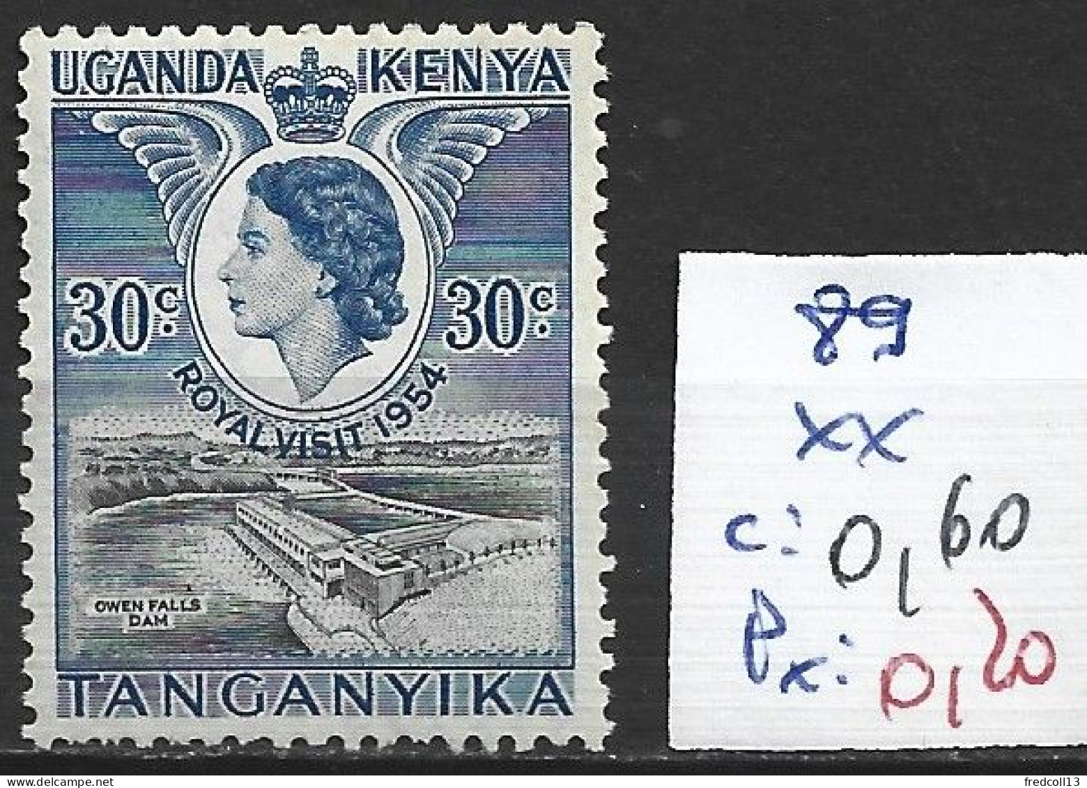 KENYA OUGANDA & TANGANYKA 89 ** Côte 0.60 € - Kenya, Uganda & Tanzania