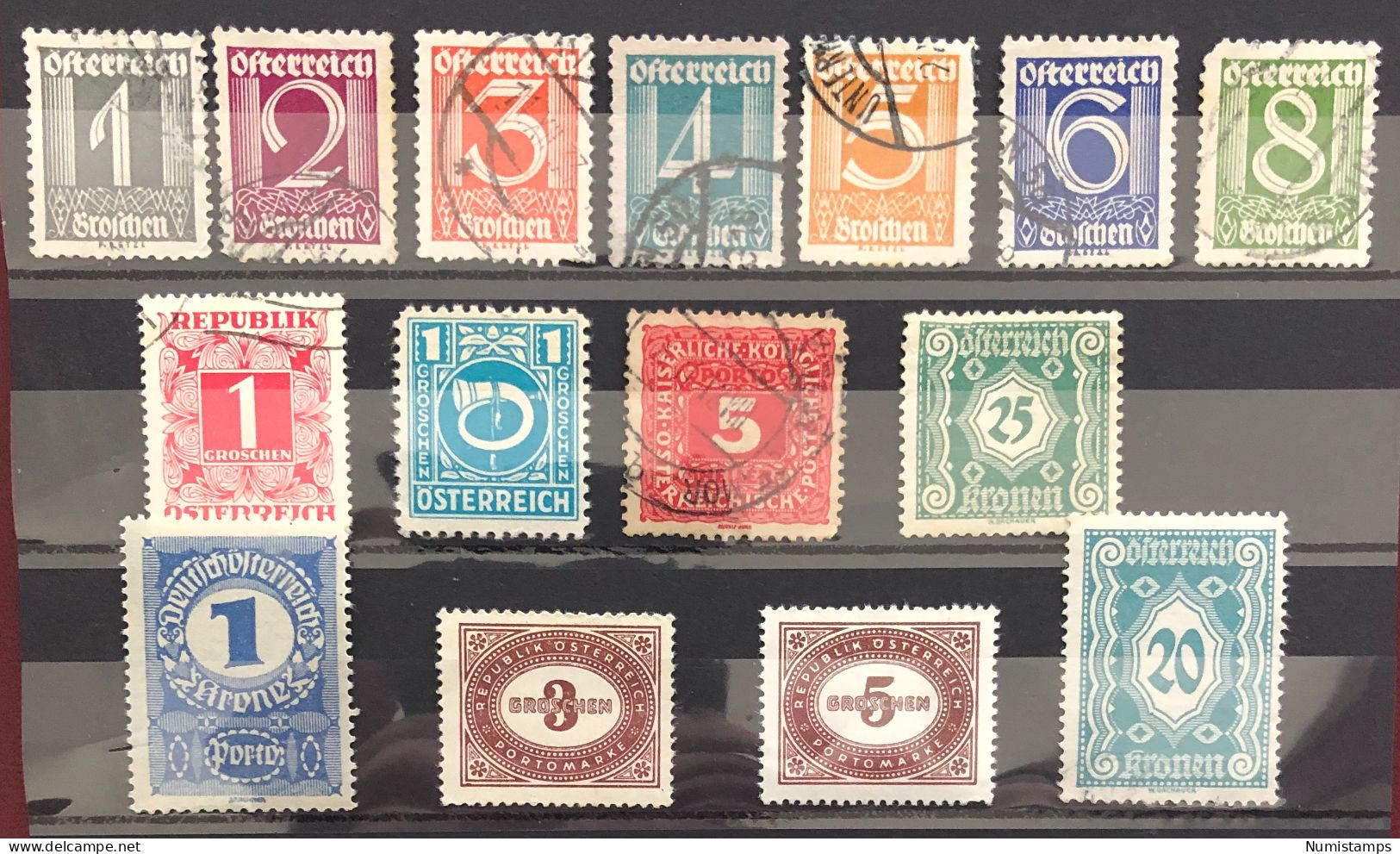 Austria - Numbers - Since 1916 - Collections