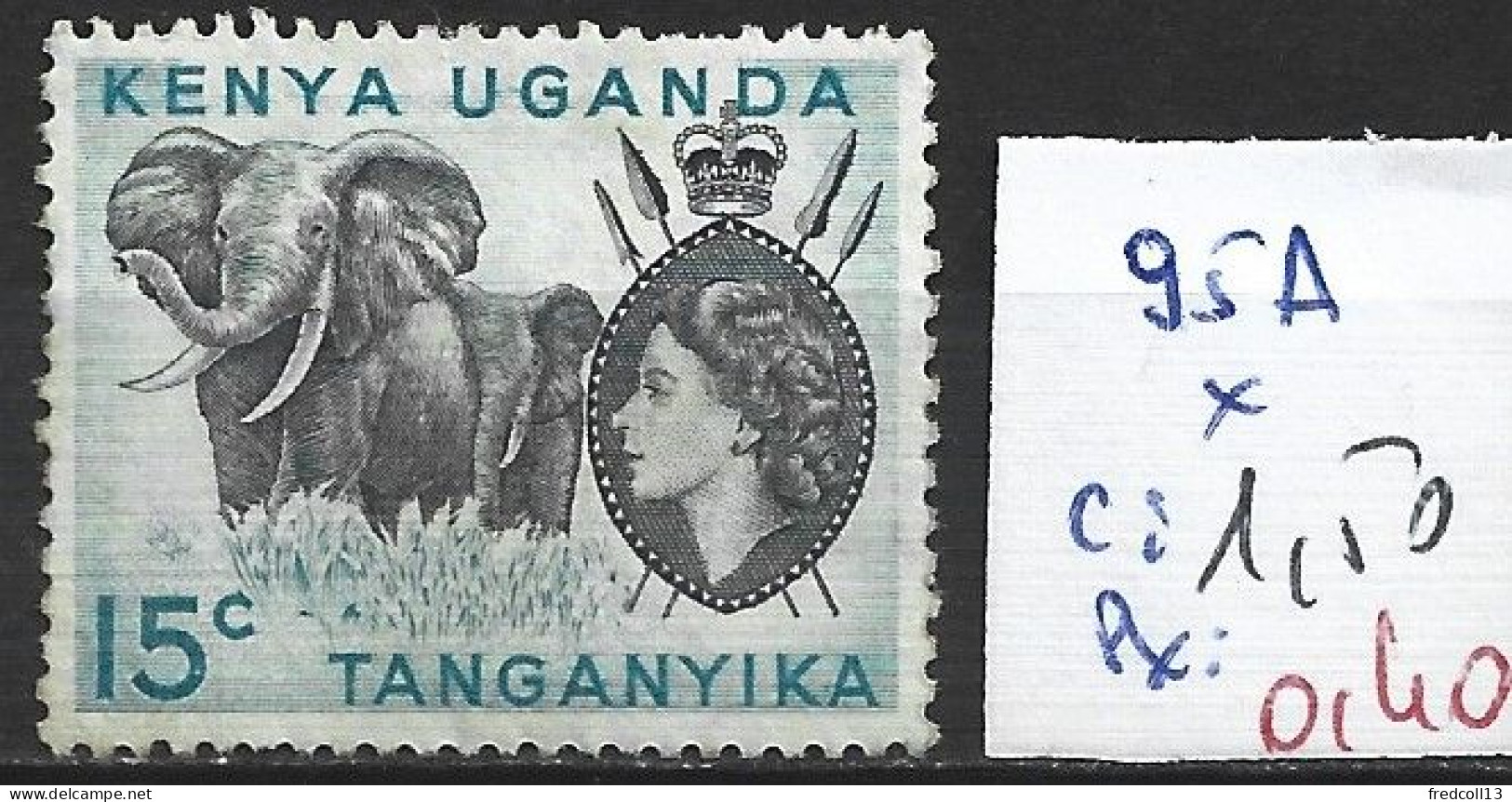 KENYA OUGANDA & TANGANYKA 95A * Côte 1.50 € - Kenya, Oeganda & Tanzania