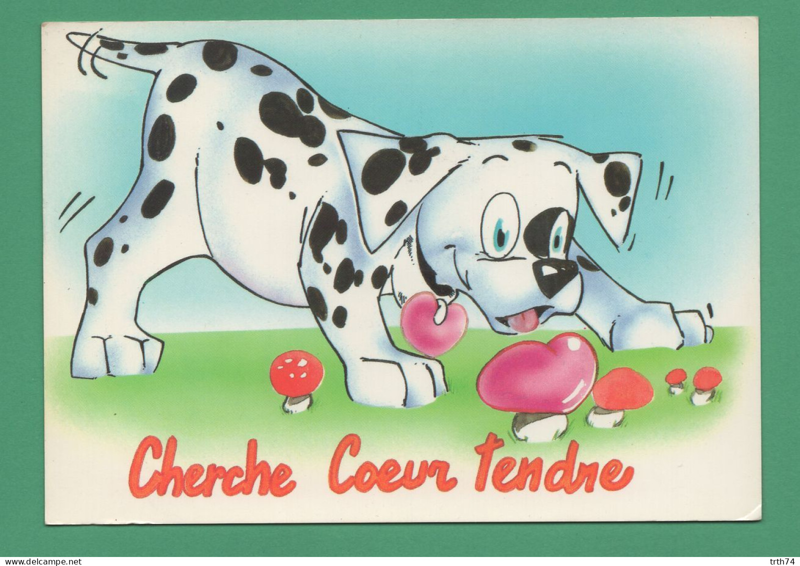 Cherche Cœur Tendre ( Chien Dalmatien, Champignons Rouge ) - Paddestoelen