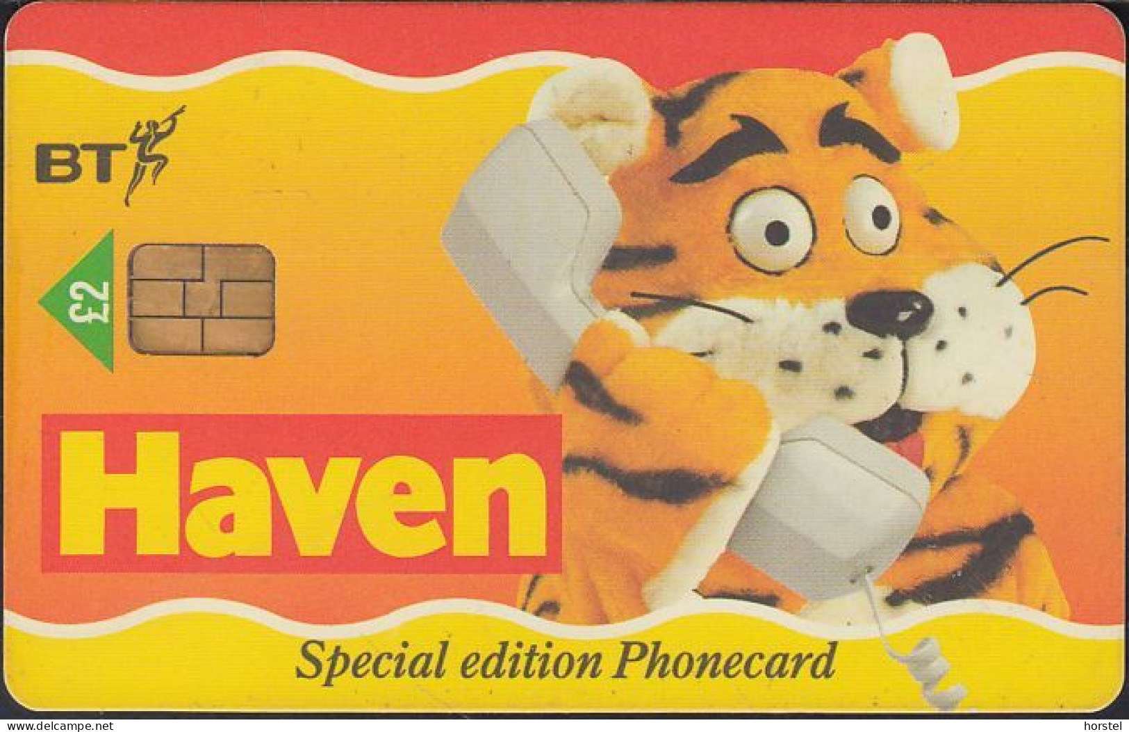 UK - British Telecom Chip PUB090A  - £2 Haven Holidays - Tiger - GPT3 - BT Promozionali