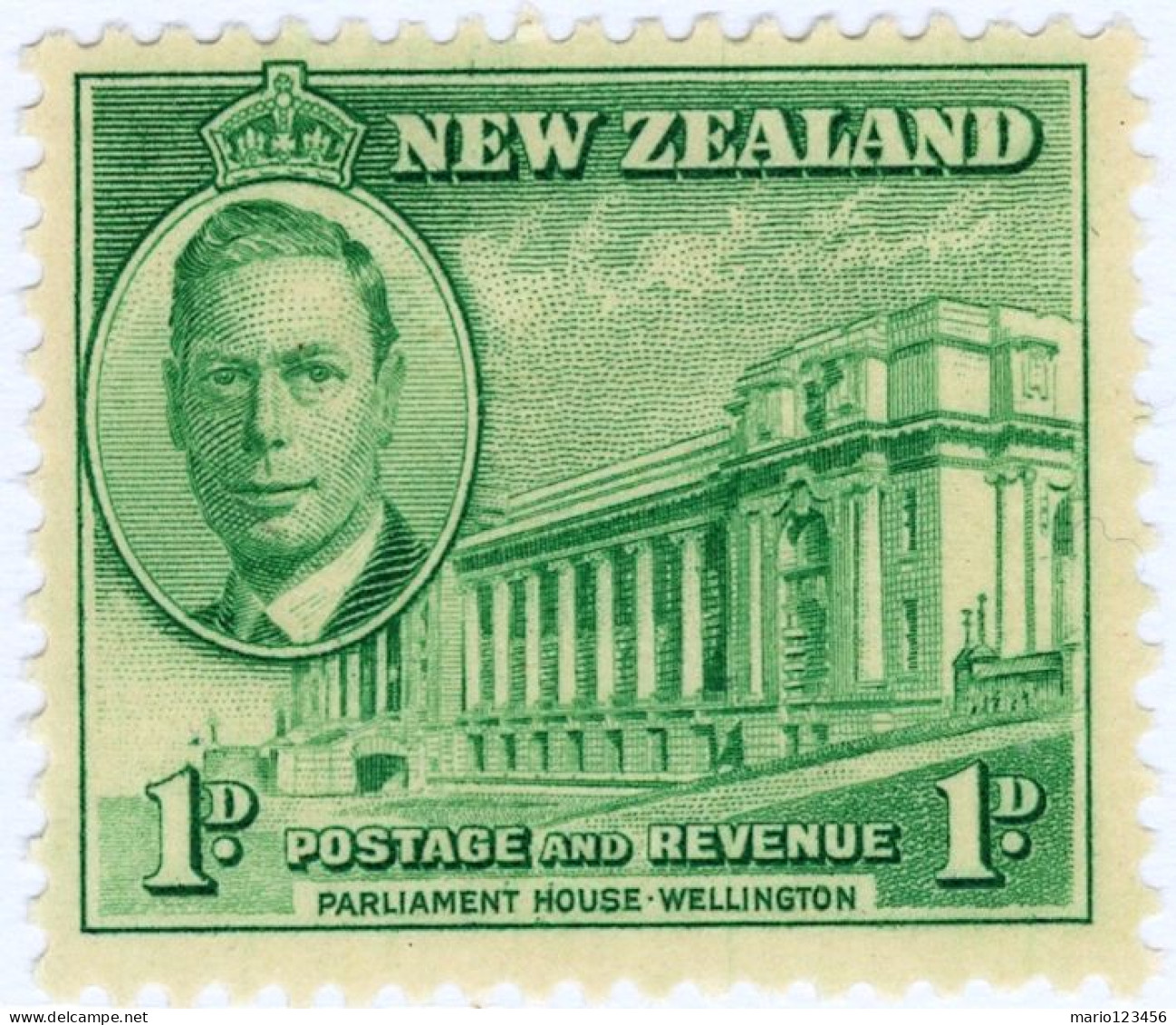 NUOVA ZELANDA, NEW ZEALAND, VITTORIA, 1946, FRANCOBOLLI NUOVI (MLH*) Scott:NZ 248, Yt:NZ 273 - Unused Stamps