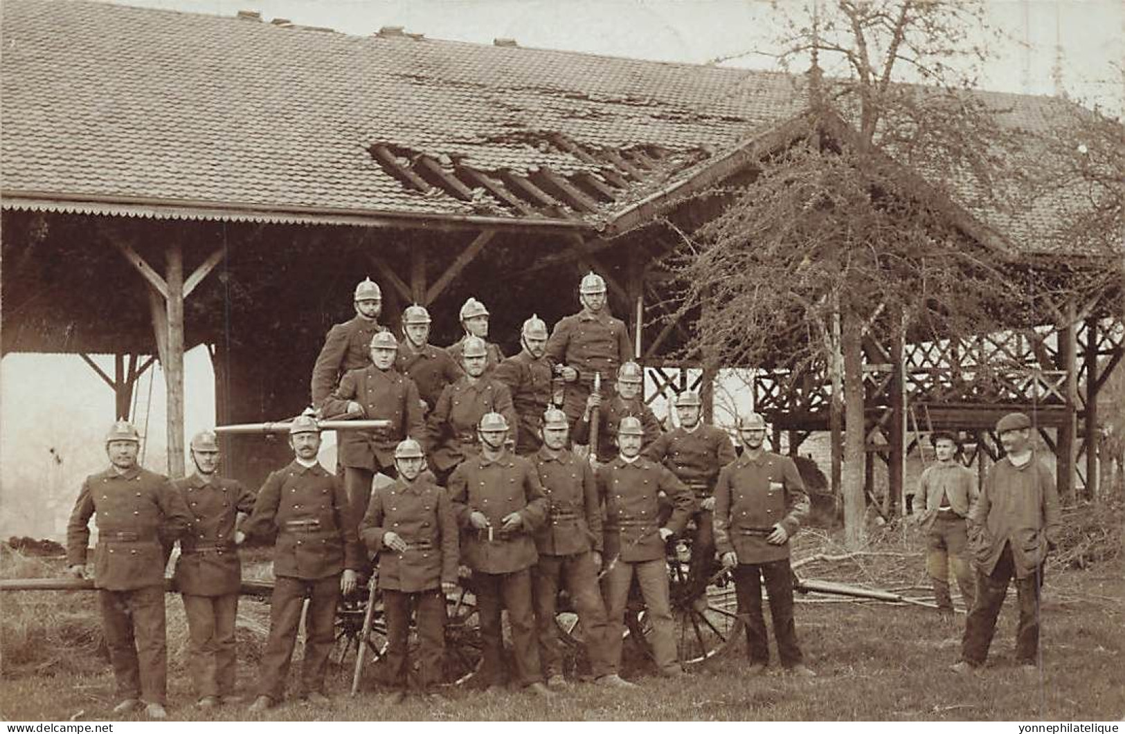 TOP - SUISSE - VD - VAUD - COSSONAY - Carte Photo Militaires à Identifier (Sui-233) - Cossonay