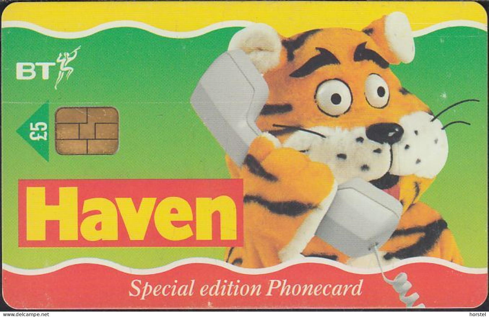 UK - British Telecom Chip PUB091  - £5 Haven Holidays - Tiger - GPT3 - BT Promotional