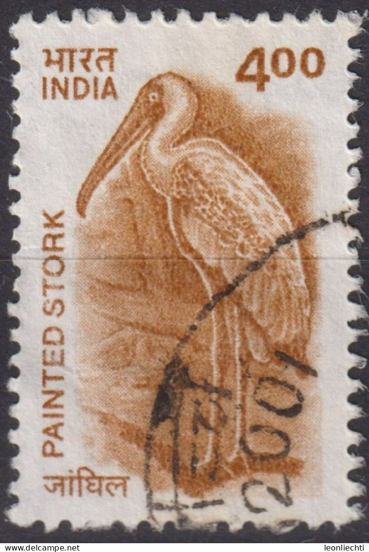 2001 Indien ° Mi:IN 1851, Sn:IN 1910, Yt:IN 1634, Painted Stork (Mycteria Leucocephala) - Gebruikt